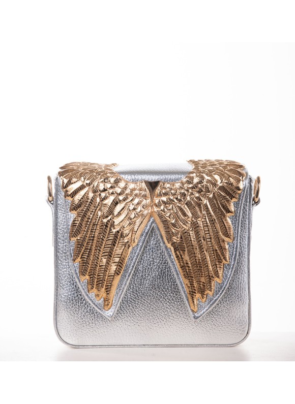 Falcon Large Silver X Gold (Crock Leather)