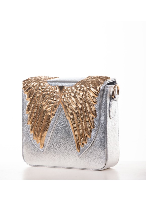 Falcon Large Silver X Gold (Crock Leather)