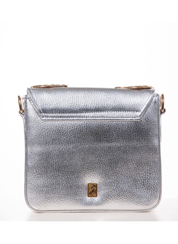 Falcon Large Silver X Gold (Crock Leather)