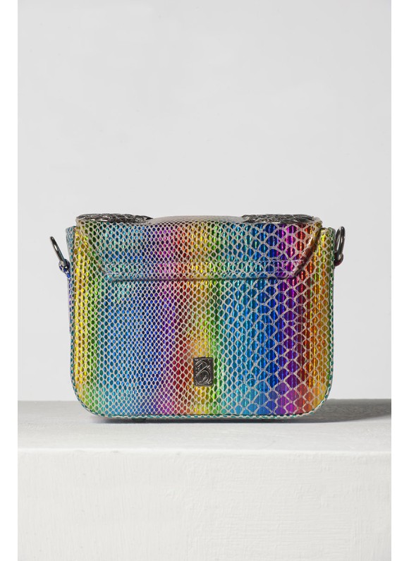 Falcon Small Colorful X Silver (Crock Leather)