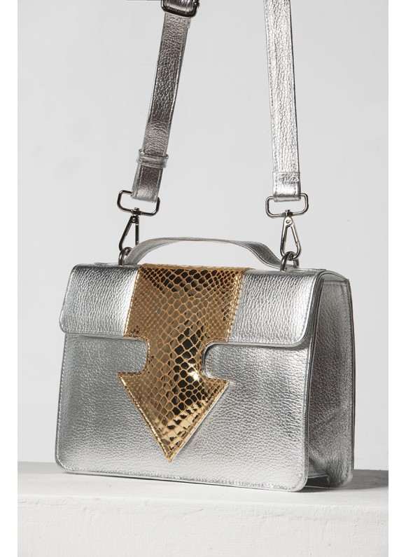 Spear Handbag Silver X Gold 