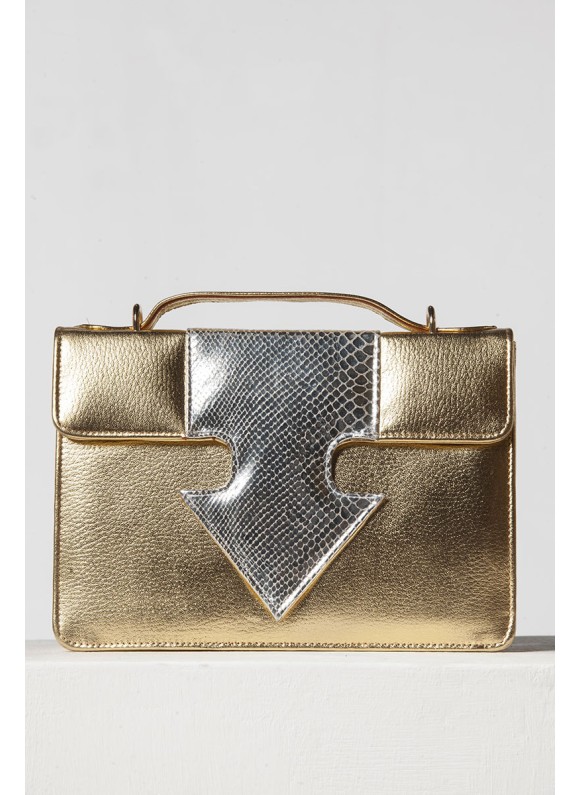 Spear Handbag Gold X Silver