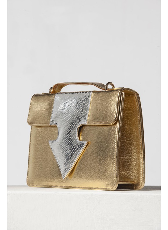 Spear Handbag Gold X Silver