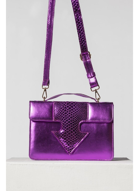 Spear Handbag Neon Purple