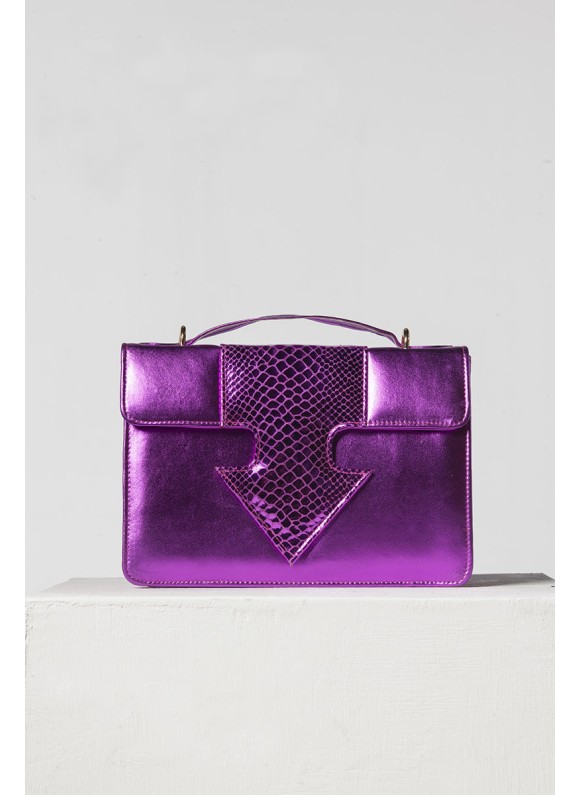 Spear Handbag Neon Purple