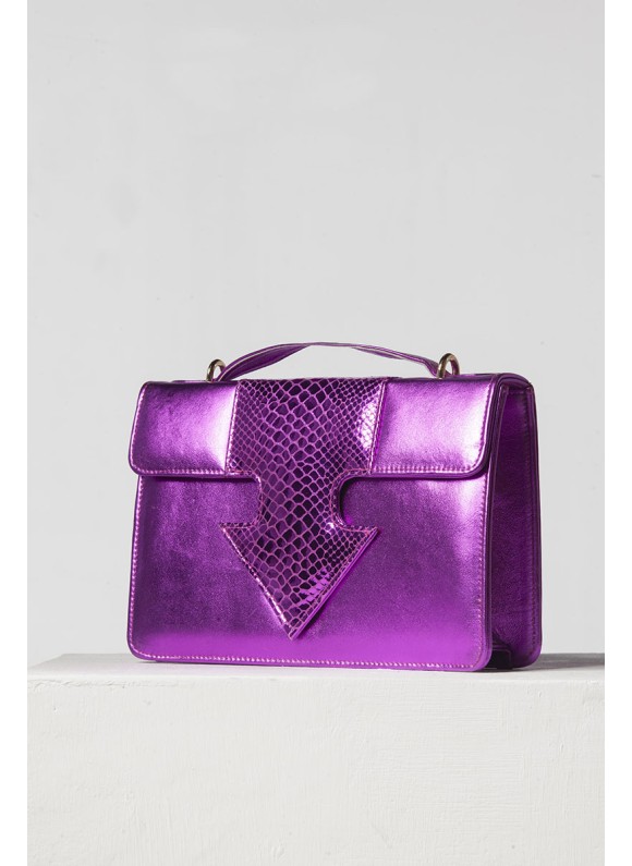 Spear Handbag Neon Purple