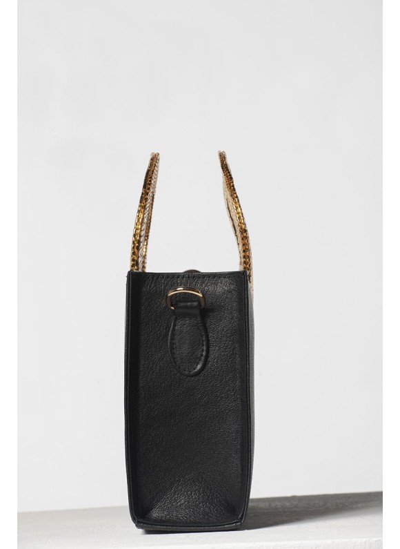 Spear Tote Black X Gold 